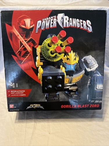 SABANA'S SUPER NINJA STEEL GORILLA BLAST ZORD NUOVO LANCIA FRECCETTE POWER RANGERS - Foto 6 di 7