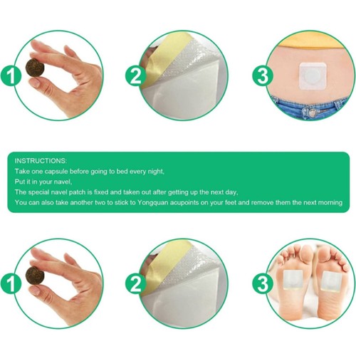 Mugwoet Belly Patch ,Moxibustion Belly Button Patch for Men and Women30 ps/Box - 第 2/7 張圖片