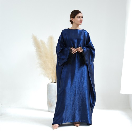 Islamic Abaya Women Muslim Maxi Dress Turkey Kaftan Dress Loose Robe Cocktail - Bild 7 von 41