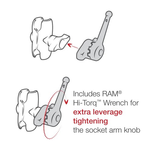 RAM-D-115-C-KNOB9H RAM Marine Electronics Mount with RAM Hi-Torq - Brand NEW - 第 5/5 張圖片