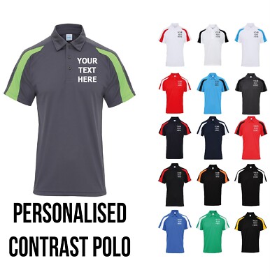 Personalised Polo Shirt Embroidered Workwear Custom Printed Uniform Ladies  Mens | eBay