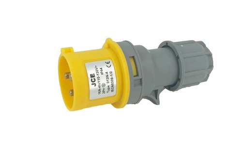 JCE 16A + 32A 110 V gelb 3 Pin Industrie Bau Stecker Steckdosen Kupplungen IP67 IP44 - Bild 10 von 13