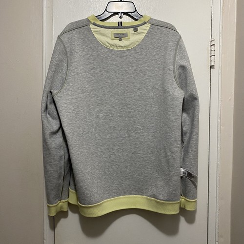 Ted Baker London Mens Crew Neck Sweater Size 5 Reversible Large Lime Green - Bild 7 von 7