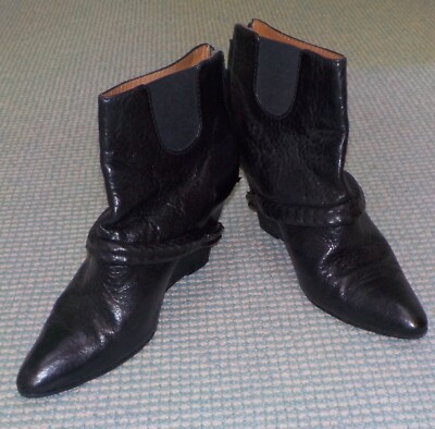 Givenchy Boots - Black Boots w/ Chain   36-1/2