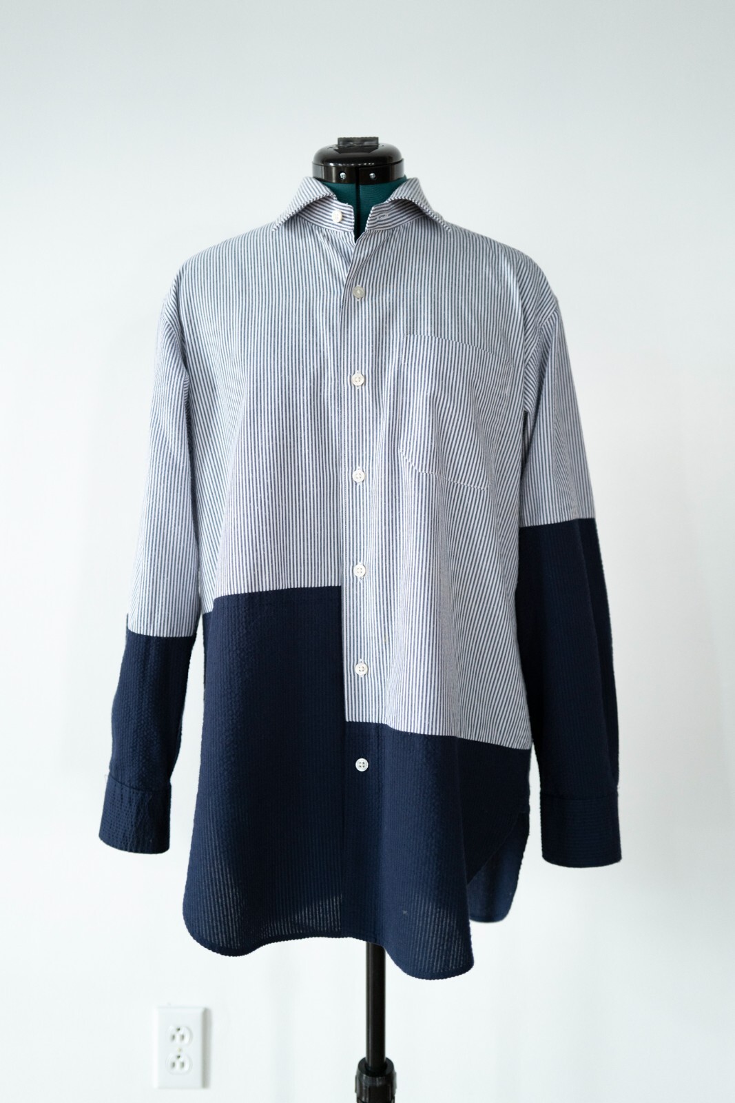 Engineered Garments Single Needle Patchwork Shirt… - image 1