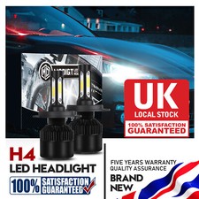 2X For Peugeot 107 2005-2014 H4 White 6000K Headlight Bulbs LED High/Low Beam