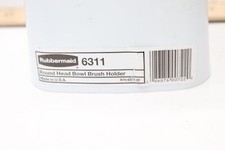 Rubbermaid Round Head Bowl Brush Holder White Plastic 6311