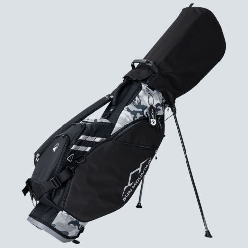 Honma Golf Sun Mountain Light Carry Stand Bag 9in Lightweight 2025 Black/Gray - Picture 6 of 9