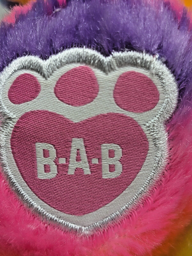 Build A Bear Rainbow Plush Teddy Bear Heart Hook Loop Hands 16” - Picture 7 of 13