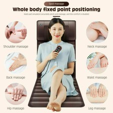 Massage Mat Full Body Massager Mattress Pad Pain Relief Cushion Warm Sofa Bed US