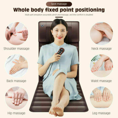 Full Body Electric Massage Mat Pad Pain Relief Cushion Sofa Massager Mattress US
