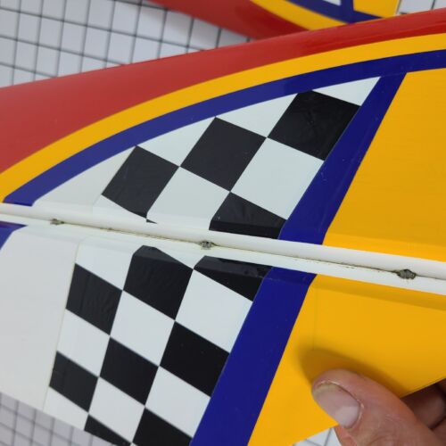 Aeroworks .90-1.20 YAK 54 ARF Horizontal Stabilizer w/ Elevators, Tubes, Horns - Picture 16 of 17