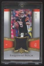 Carson Palmer 2005 EXQUISITE GOLD GAME WORN PATCH LOGO #ED /35  1st YR EXQUISITE