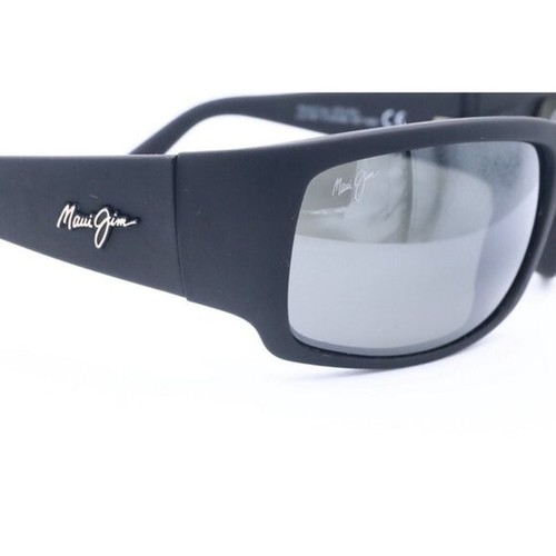 Maui Jim World Cup MJ 266-02MR Black Rubber Polarized Sunglasses Gray - Picture 5 of 8