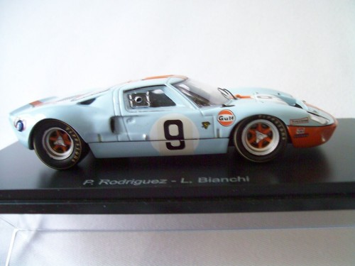 1968 FORD GT40 WINNER LE MANS 24 Hours Pedro RODRIGUEZ/L.BIANCHI 1/43 SPARK NEW - Picture 3 of 6