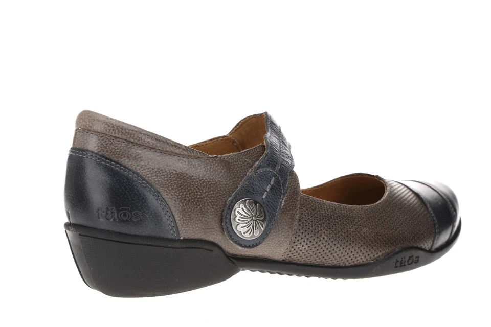 Zapatos planos para mujer TAOS 235866 Bravo azul marrón Mary Jane talla US 11 M EU42 Foto 3 de 4