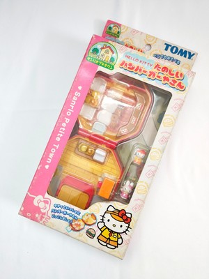 Vintage Takara Tomy Sanrio Hello Kitty Hamburger Shop compact 2001