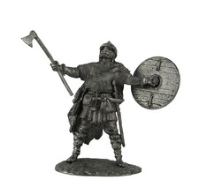 Tin 54mm Vikings. Viking 9-10 cent. 1:32 Scale Pewter Miniature