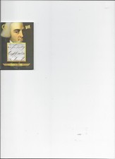 JOHN HANCOCK 2024 PIECES OF THE PAST 1700s EDITION JUMBO HANDWRITING RELIC CARD
