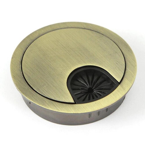 50mm 60mm 80mm PC Computer Desk Plastic Grommet Table Cable Tidy Wire Hole Cover - Picture 19 of 29