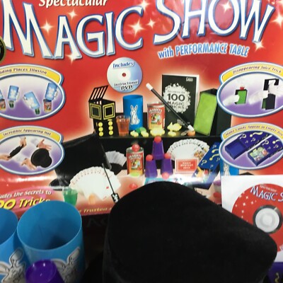 Cadaco's Spectacular Magic Show Kit w/DVD & Accessories Secrets To