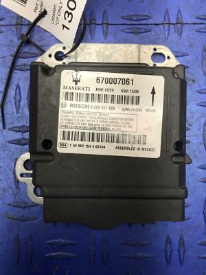 2014 - 2017 MASERATI GHIBLI AIR SRS BAG CONTROL MODULE *NEEDS RESET* 670007061