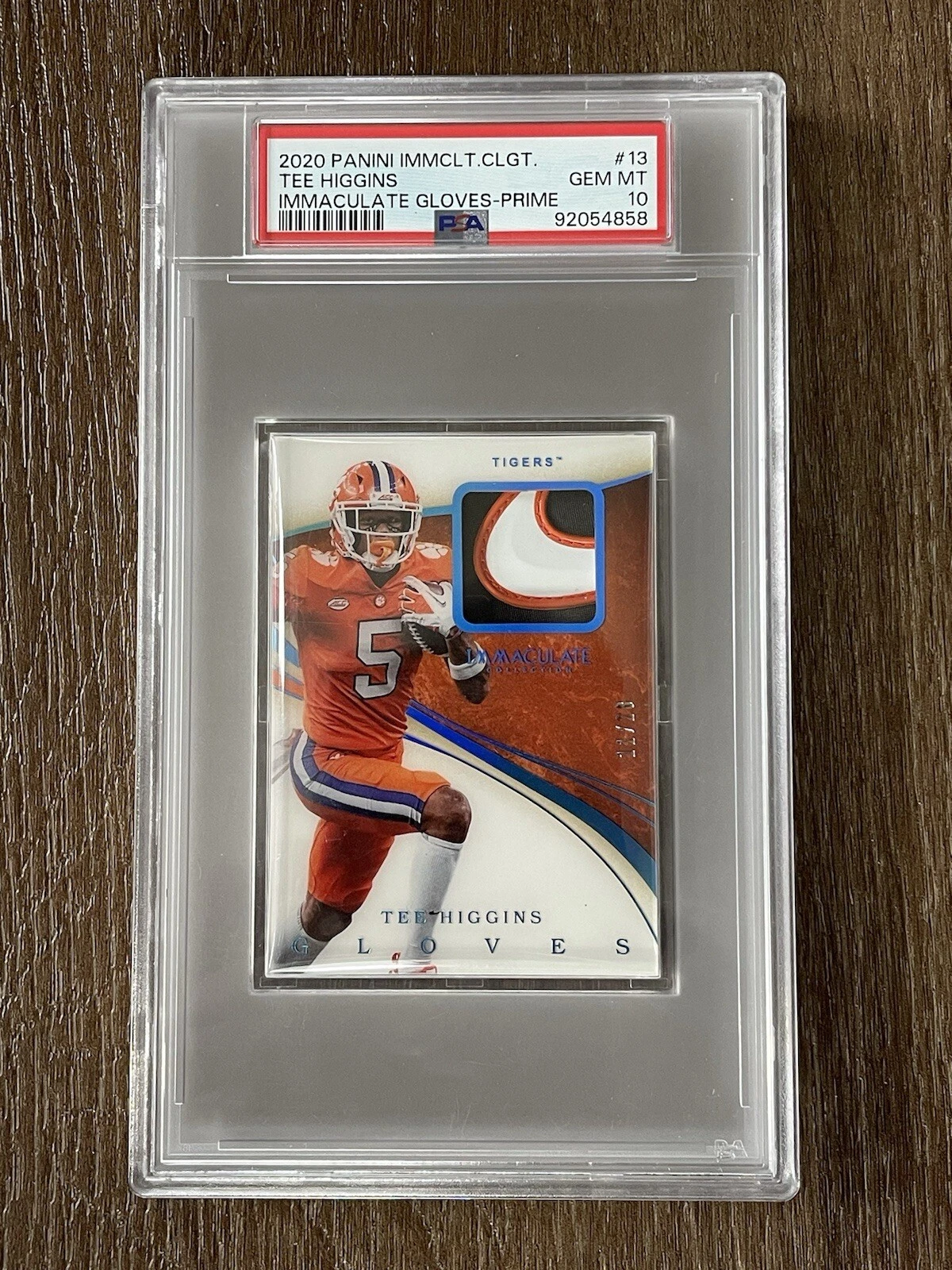 Tee Higgins Panini Immaculate Collegiate Immaculate Gloves #13 Prime