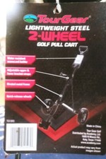 New Tour Gear Lightweight Steel 2-Wheel Golf Pull Cart
