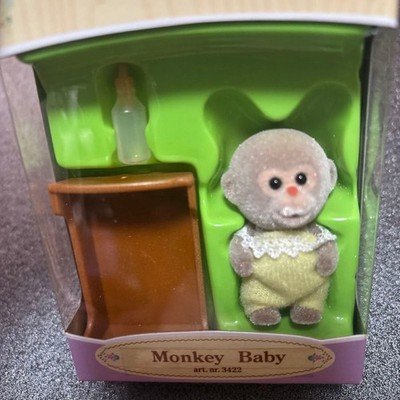 Sylvanian Families Monkey Baby&Twins Baby Figure Vintage Calico