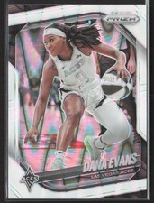 2025 Panini Prizm WNBA #33 Dana Evans White Seismic Prizm