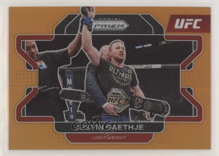 2022 Panini Prizm UFC Orange Prizm 60/99 Justin Gaethje #44 5y5