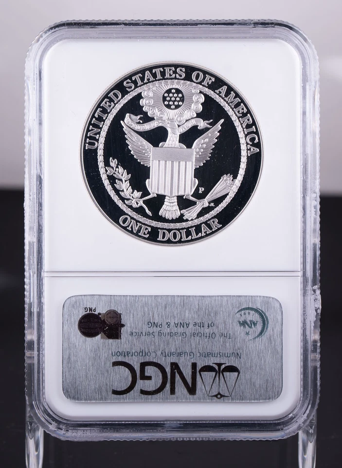 Certified 2008-P Silver $1 NGC PF69 Ultra Cameo Bald Eagle  - Image 3 of 4