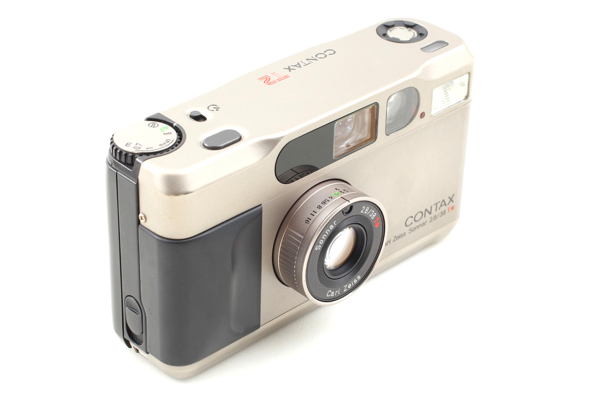 MINT w/ Data Back ] Contax T2 D Silver Point&Shoot 35mm Film