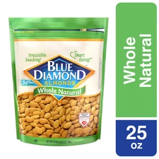 Blue Diamond Whole, Raw, Natural Almonds, 25 Oz
