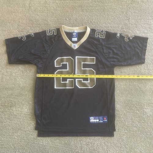 Reebok NFL Equipment On Field New Orleans Saints Reggie Bush Jersey Boys L 14/16 - Picture 7 of 8