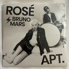 Rosé Rose & Bruno Mars APT. 45 7” white vinyl Single New/Sealed