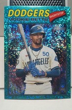 2026 Topps Heritage - Mookie Betts #12 Chrome Light Blue Sparkle Refractor