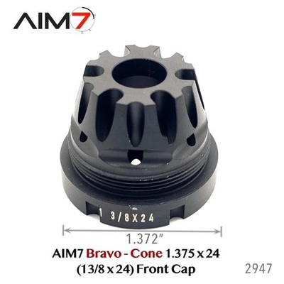 Aim7 Bravo Cone 1.375 x 24 ( 1-3/8x24) Front Bravo Cap (1 piece