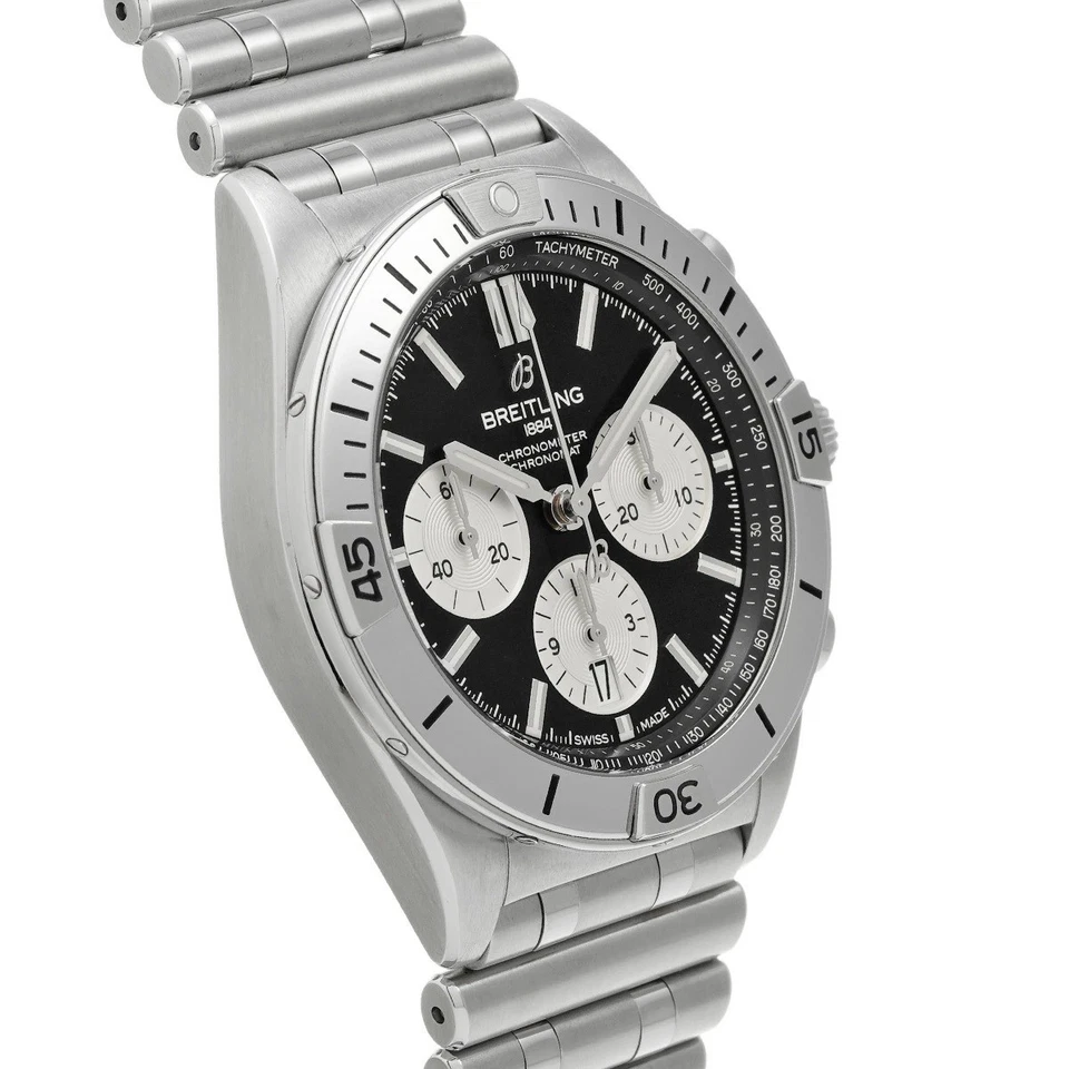 Reloj Hombre Breitling Chronomat B01 Edición Japón AB0134101B2A1 Negro/Plateado 42 Foto 3 de 4