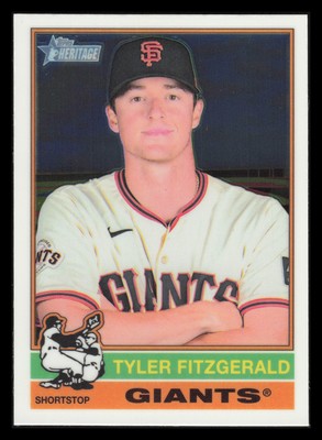 Tyler Fitzgerald Chrome 2025 Topps Heritage #238 San Francisco