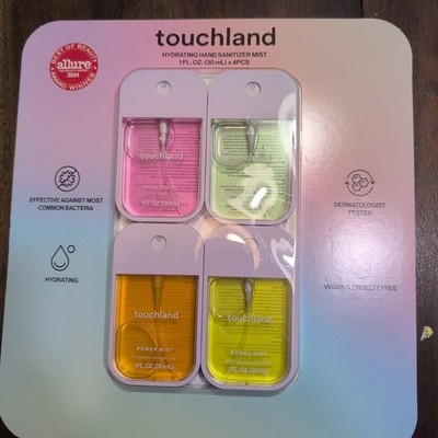 Touchland Power Mist Hydrating Hand Sanitizer, 1 fl oz, 4-pack 4 PCS Multi Pack