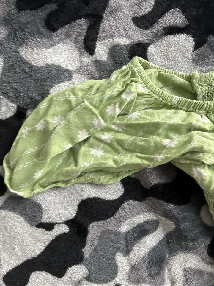 Mono Japna Niños Niñas - Talla 10 - Traje Pantalón Verde/Blanco Sin Mangas Foto 2 de 4