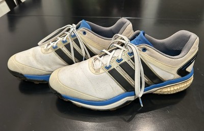 Adidas Boost Men s Golf Shoes 11 Endless Energy White Black Stripe Soft Spike