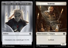 Emblem - Sorin, Lord of Innistrad (0016) // Vampire (0004) Double-Sided Token 00