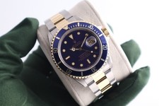 Rolex Submariner "Bluesy" 40 mm 1992 Steel & Gold 16613 Men