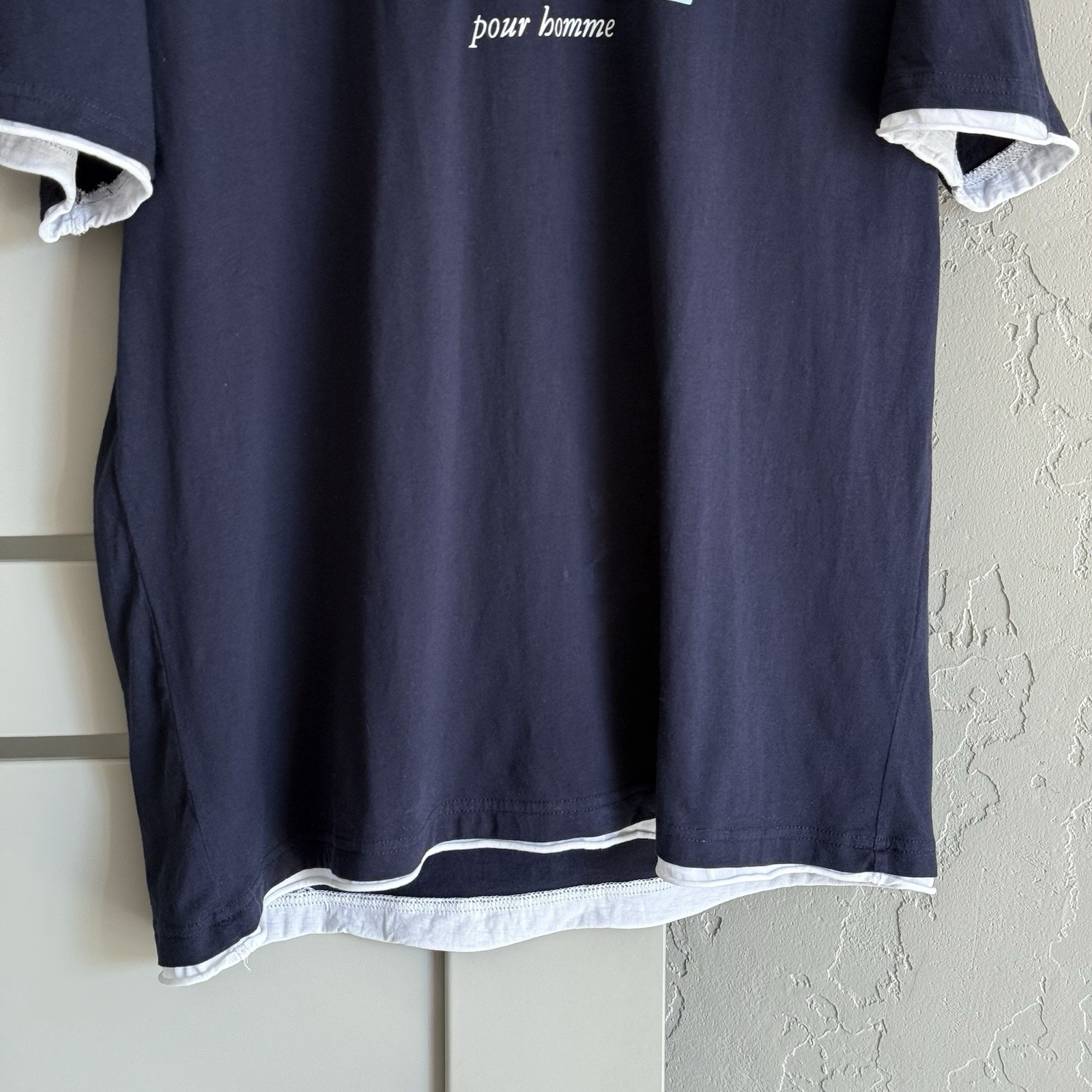 T shirt vintage Yves Saint Laurent grande logo uomo taglia L