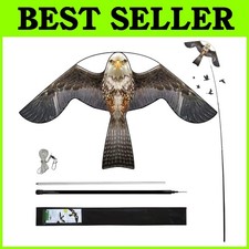 Bird Hawk Flying Kite for Crops - 4m Pole