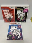 Just Dance Lot 1 2 3 Nintendo Wii Perfect Resurfaced Disks All Complete
