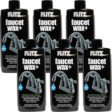 Flitz Faucet Wax - 7.6oz Faucet Cleaner Polisher for Water Stains 6 Pack