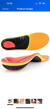 Topsole Plantar Fasciitis Insoles Men Women, Arch Support Inserts Pain Relief
